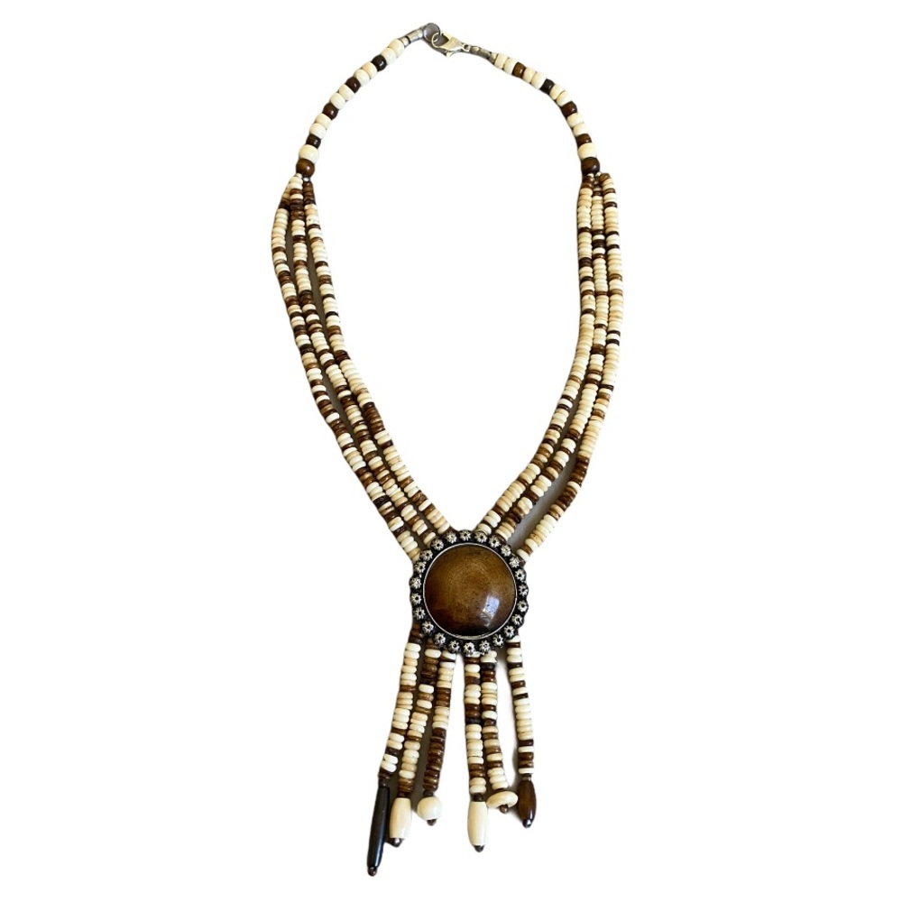 Boho Western Beaded Necklace